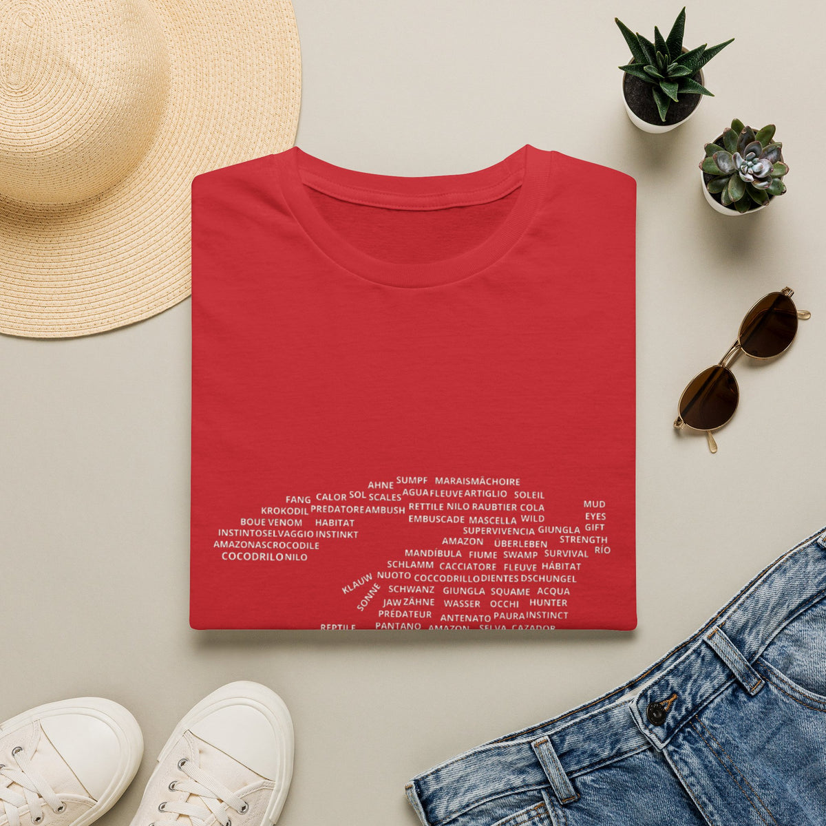 Word Cloud State Map T-Shirt — Minimal Text Map Graphic Tee
