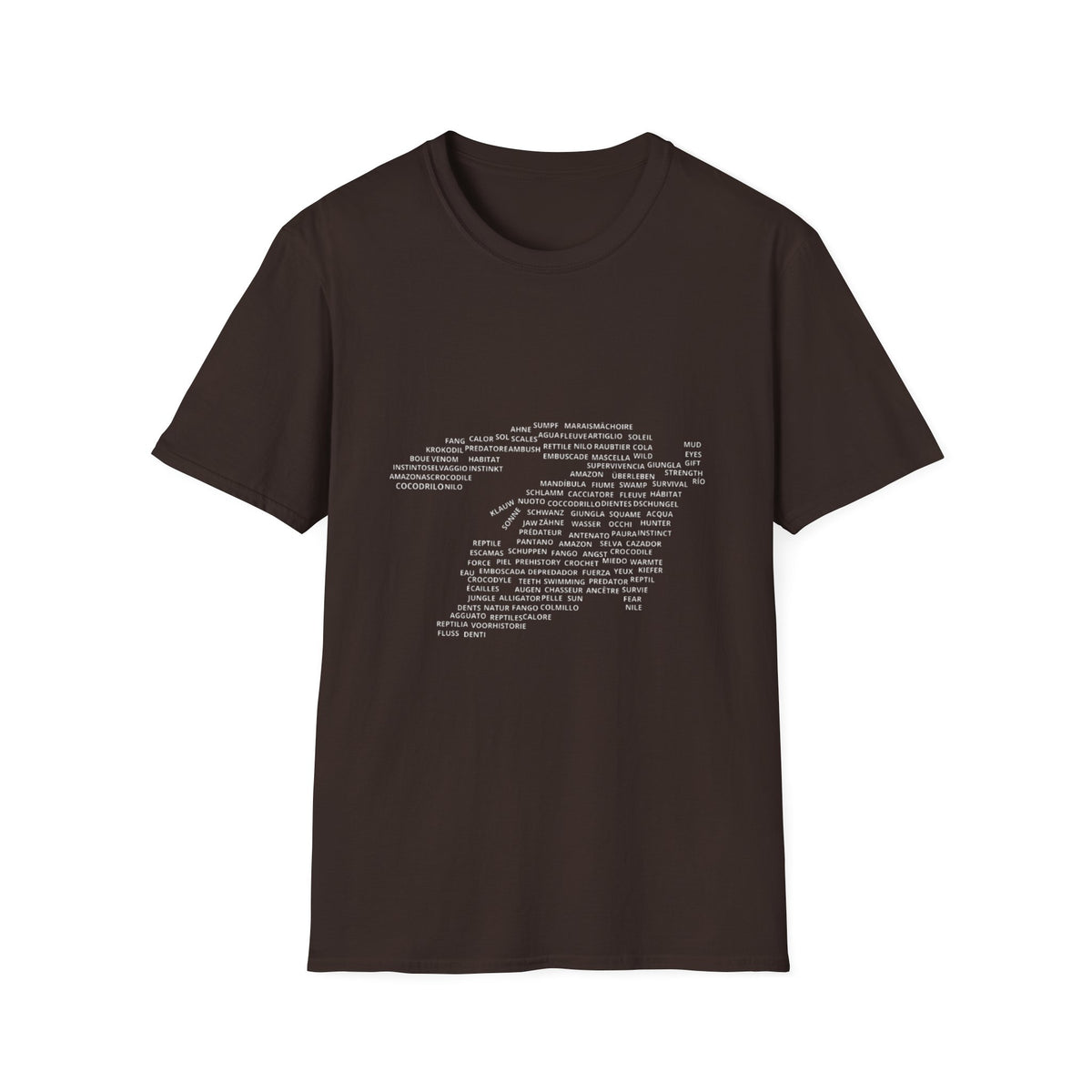 Word Cloud State Map T-Shirt — Minimal Text Map Graphic Tee